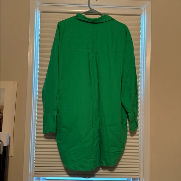 H&M Oversized Linen Button-Up Shirt Women’s Size M - Picture 8 of 10